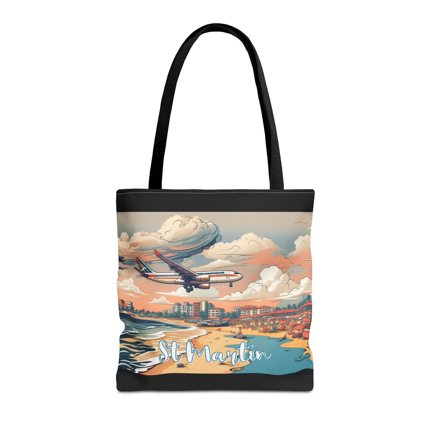 St Martin, Maho Tote Bag (Balck)