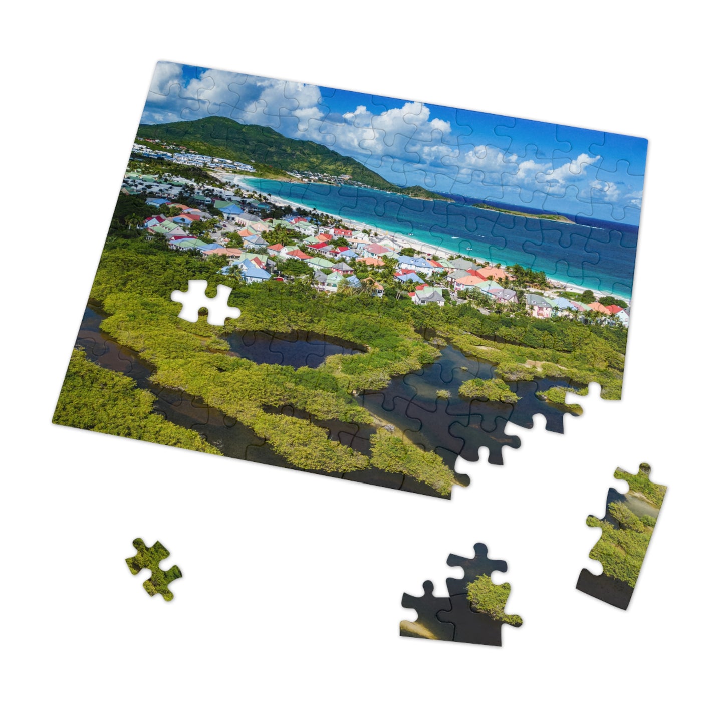 Orient Beach Jigsaw Puzzle with Tin Box