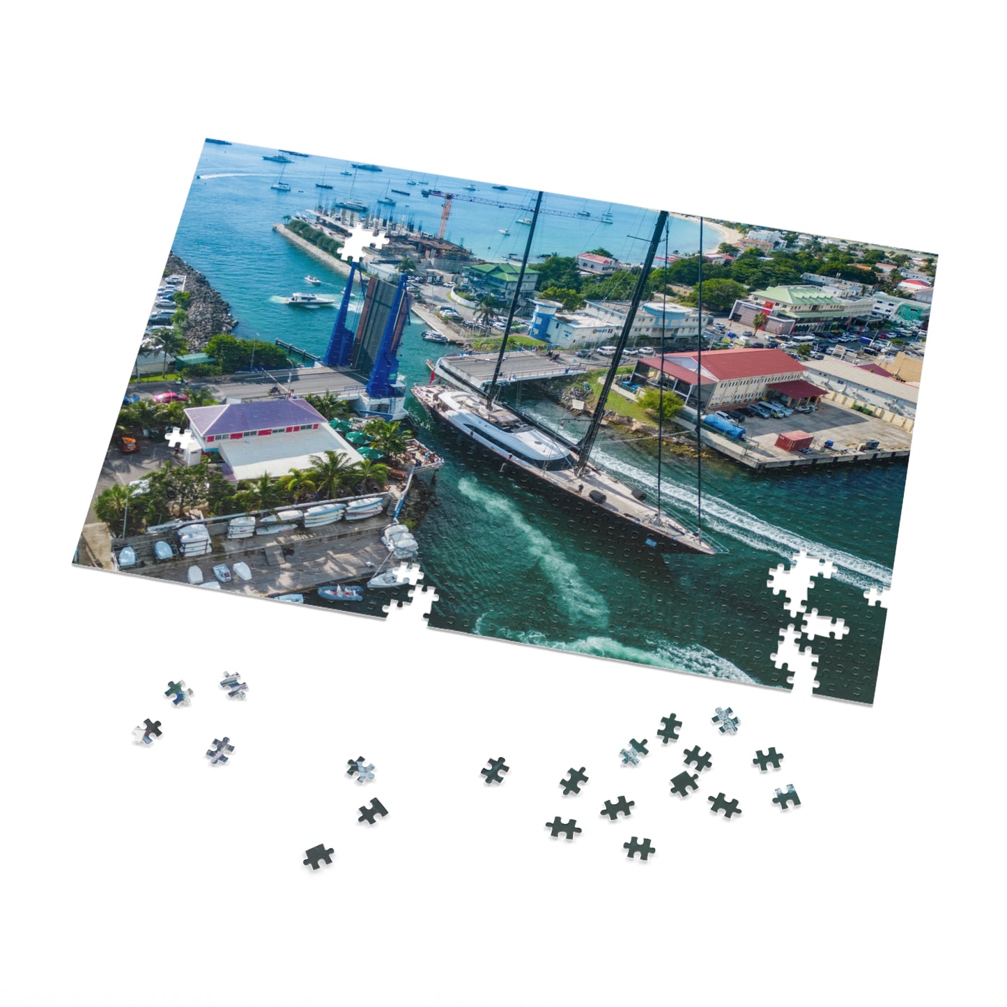 Simpson Bay Bridge Jigsaw Puzzle with Tin Box