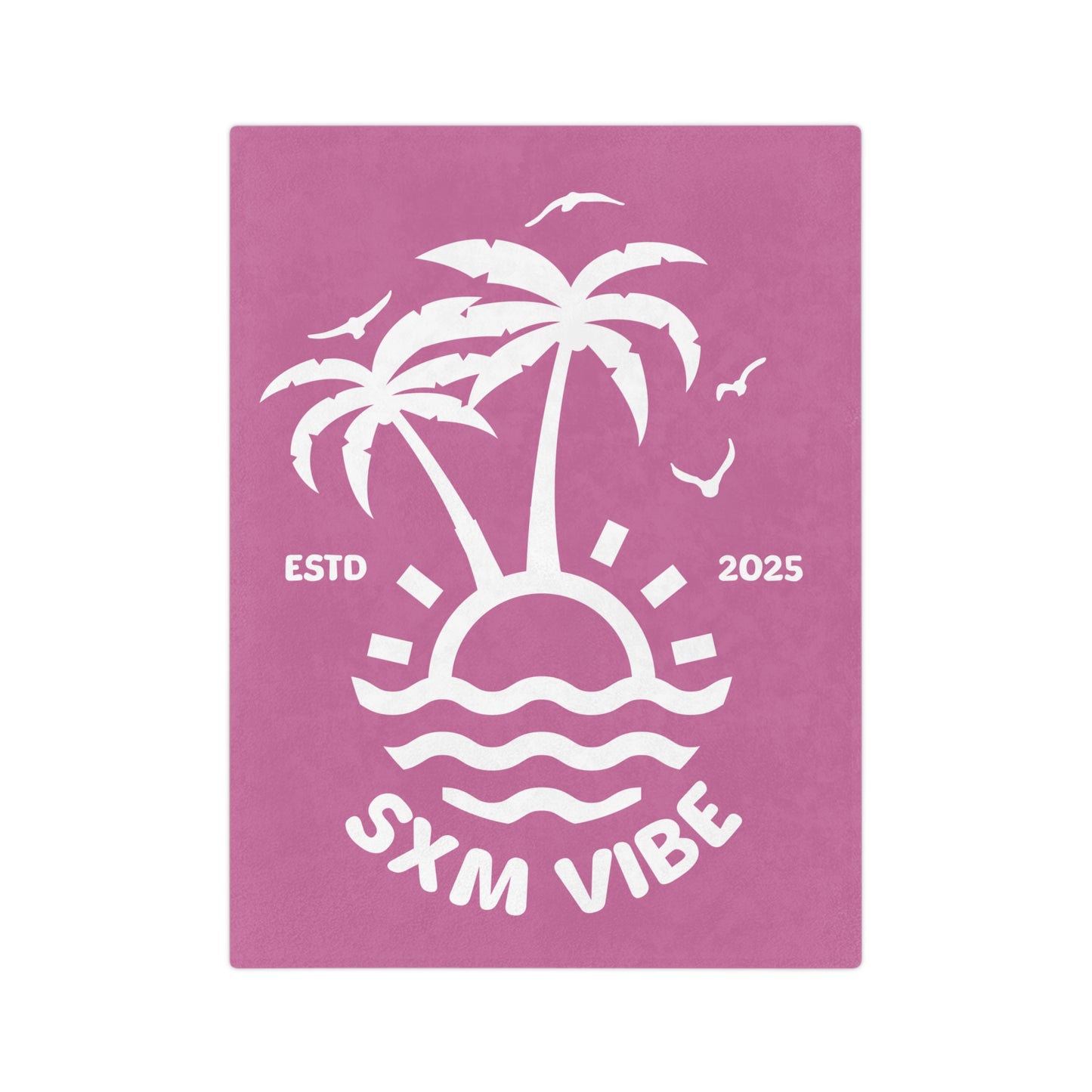 SXM Vibe Pink Microfiber Blanket