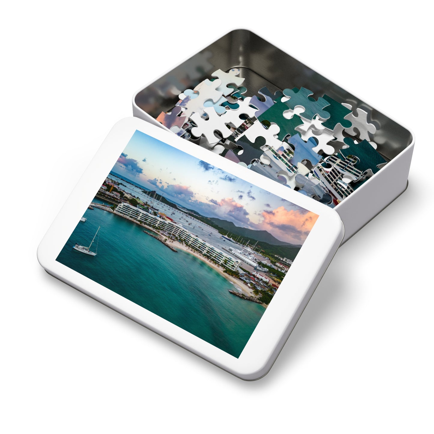 Kim Sha Beach Jigsaw Puzzle with Tin Box