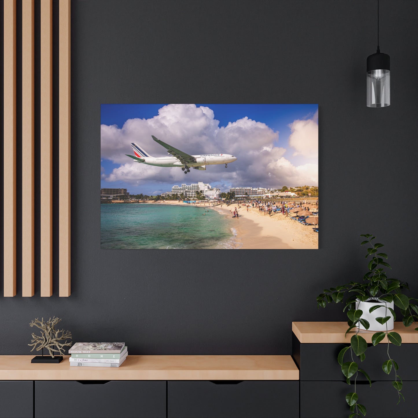 Maho Beach Matte Canvas, Stretched, 1.25"