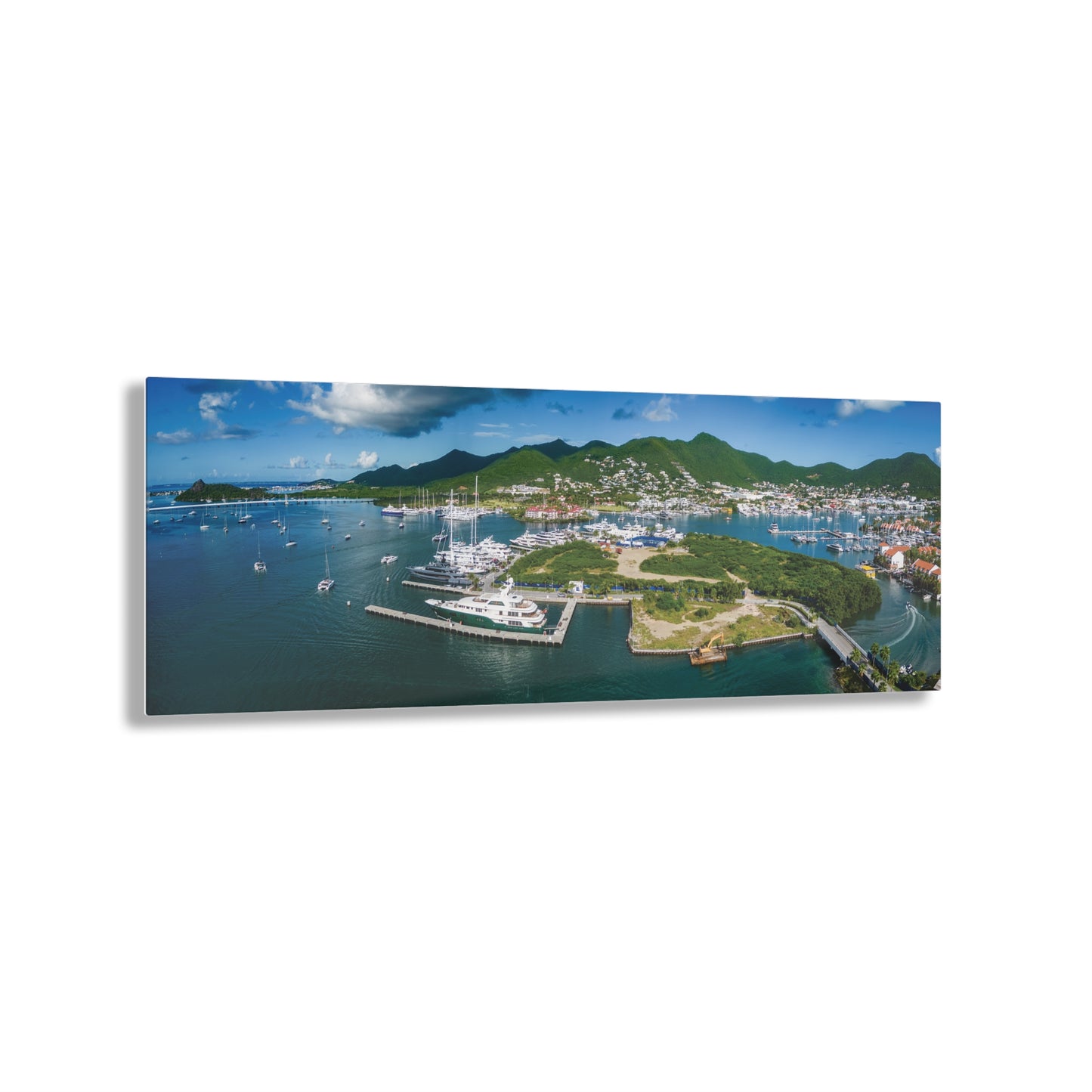 Simpson and Cole Bay Panorama Acrylic Prints