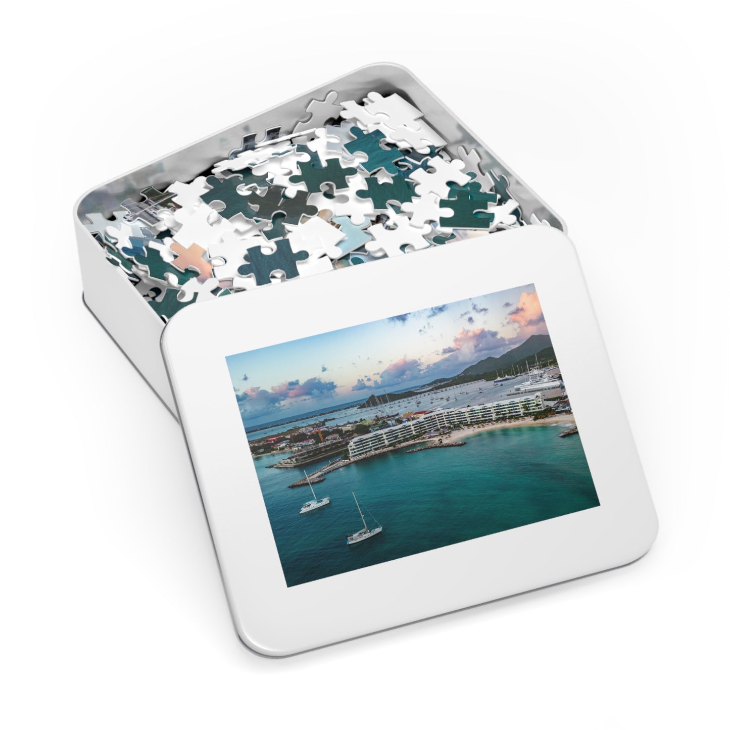 Kim Sha Beach Jigsaw Puzzle with Tin Box