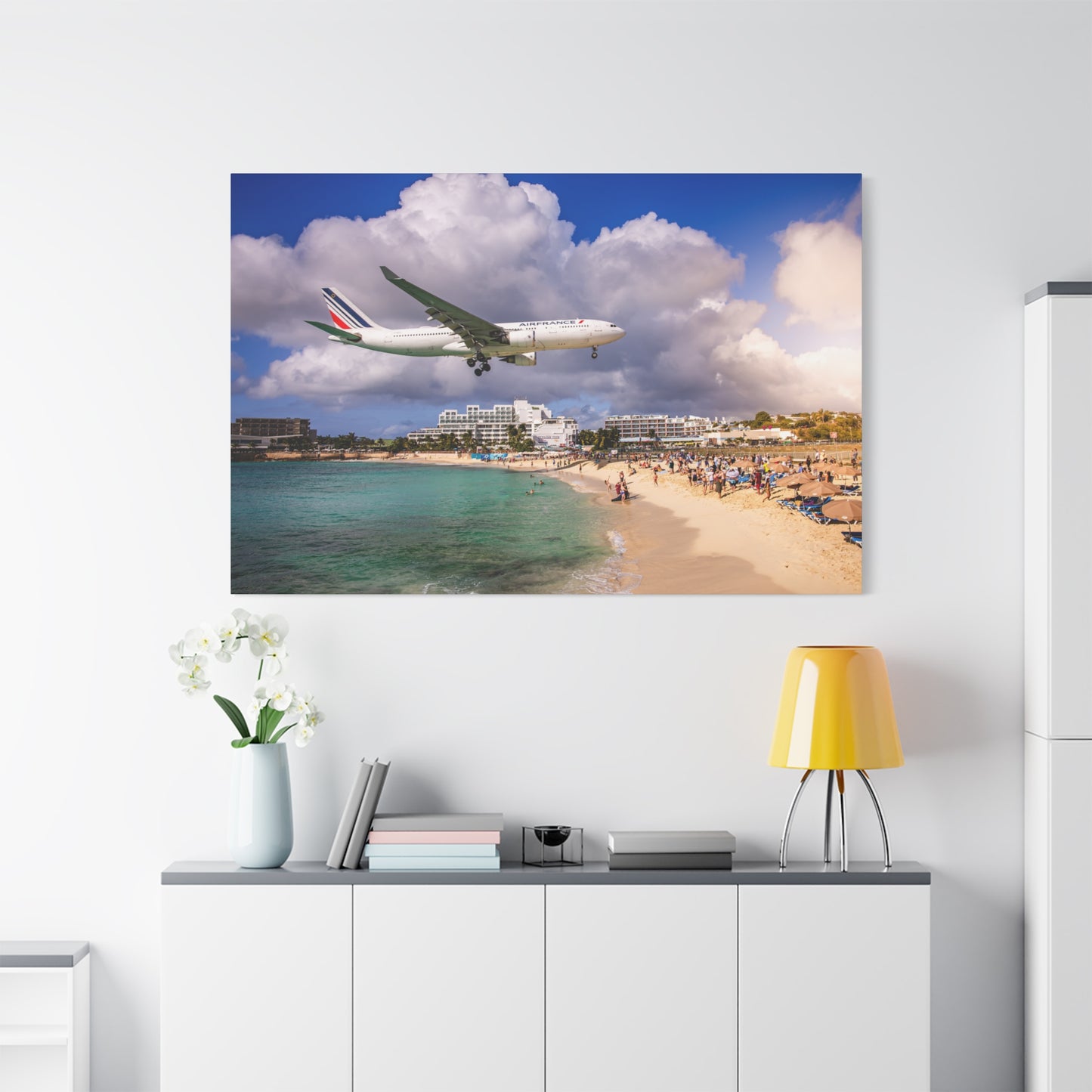 Maho Beach Matte Canvas, Stretched, 1.25"