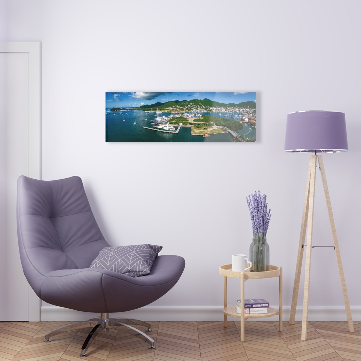 Simpson and Cole Bay Panorama Acrylic Prints