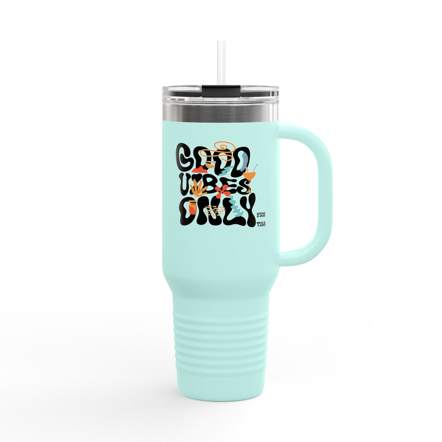 Insulated Travel Mug With 2 Logos, 40oz