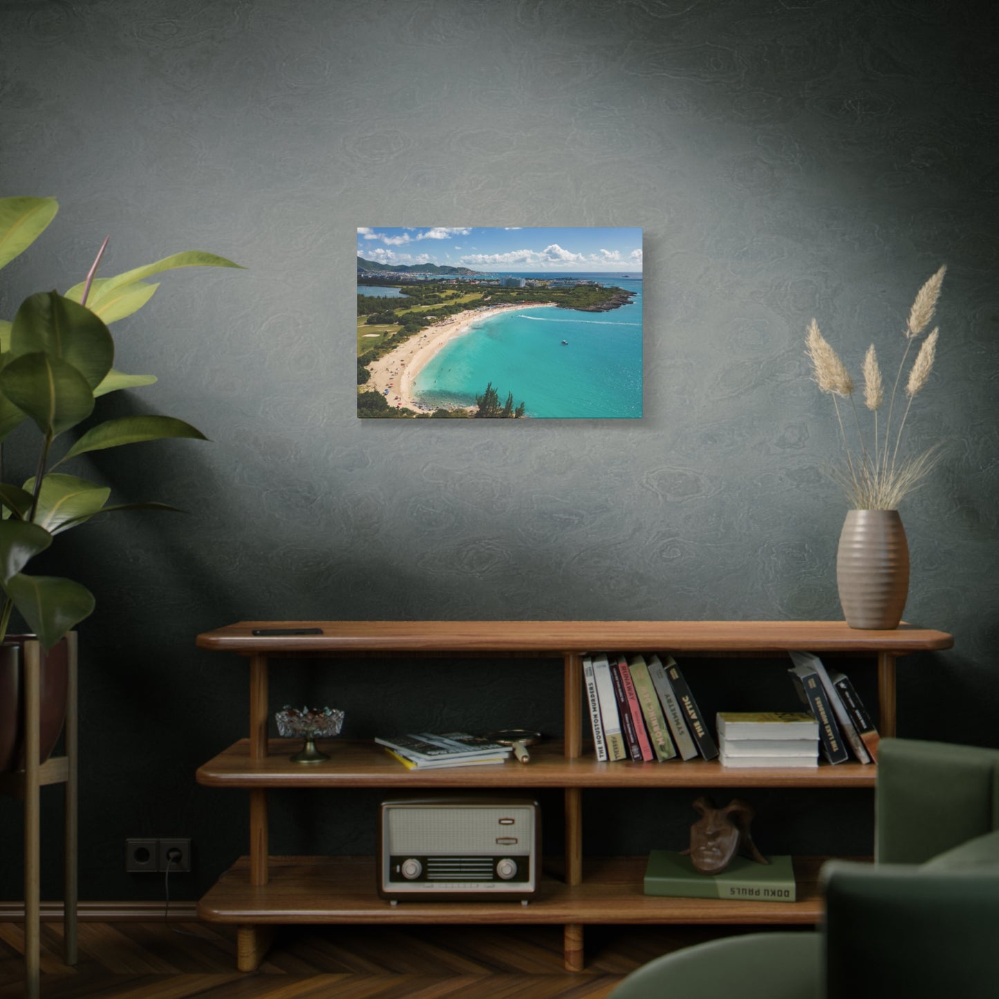 Mullet Bay Beach Matte Canvas