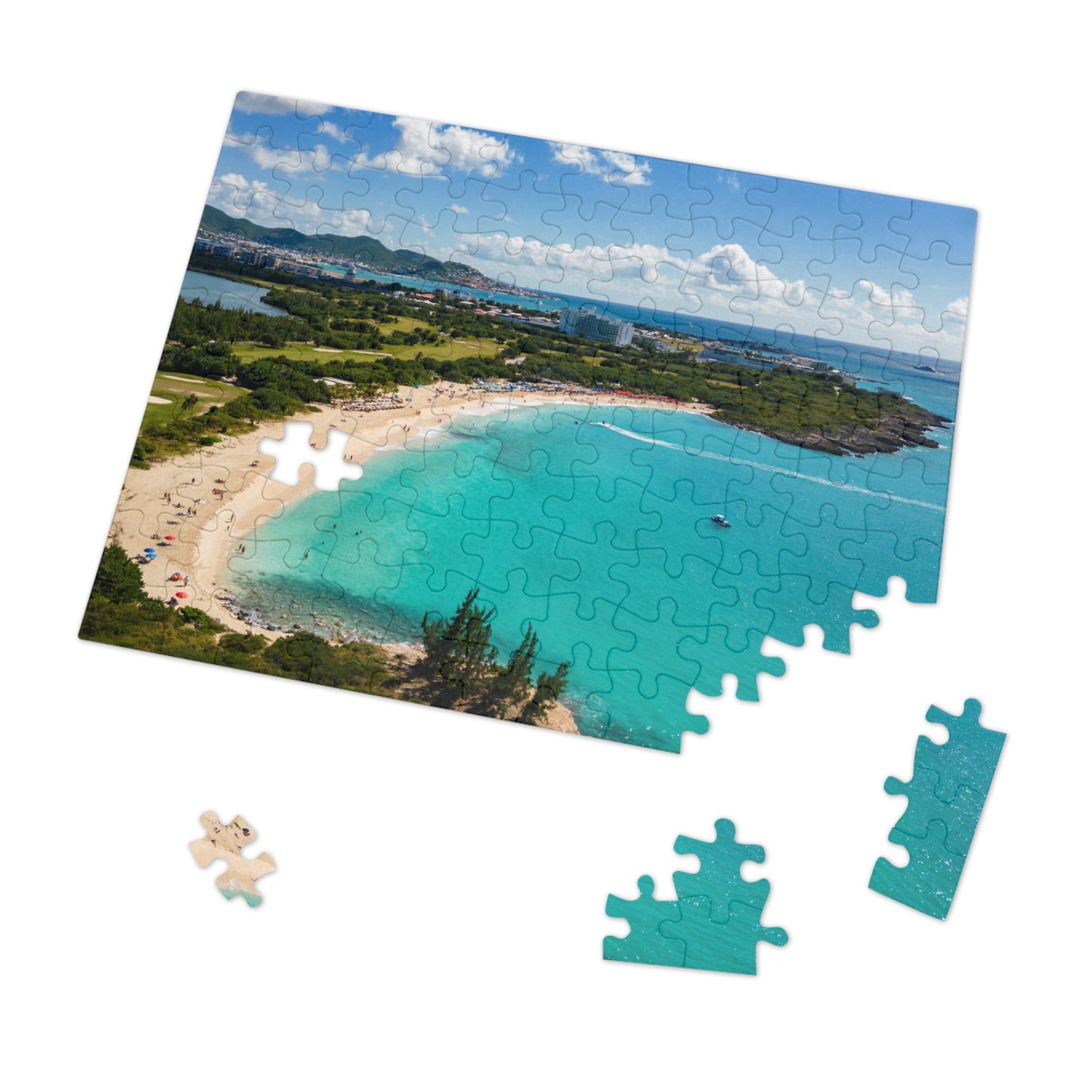 Mullet Beach Jigsaw Puzzle with Tin Box