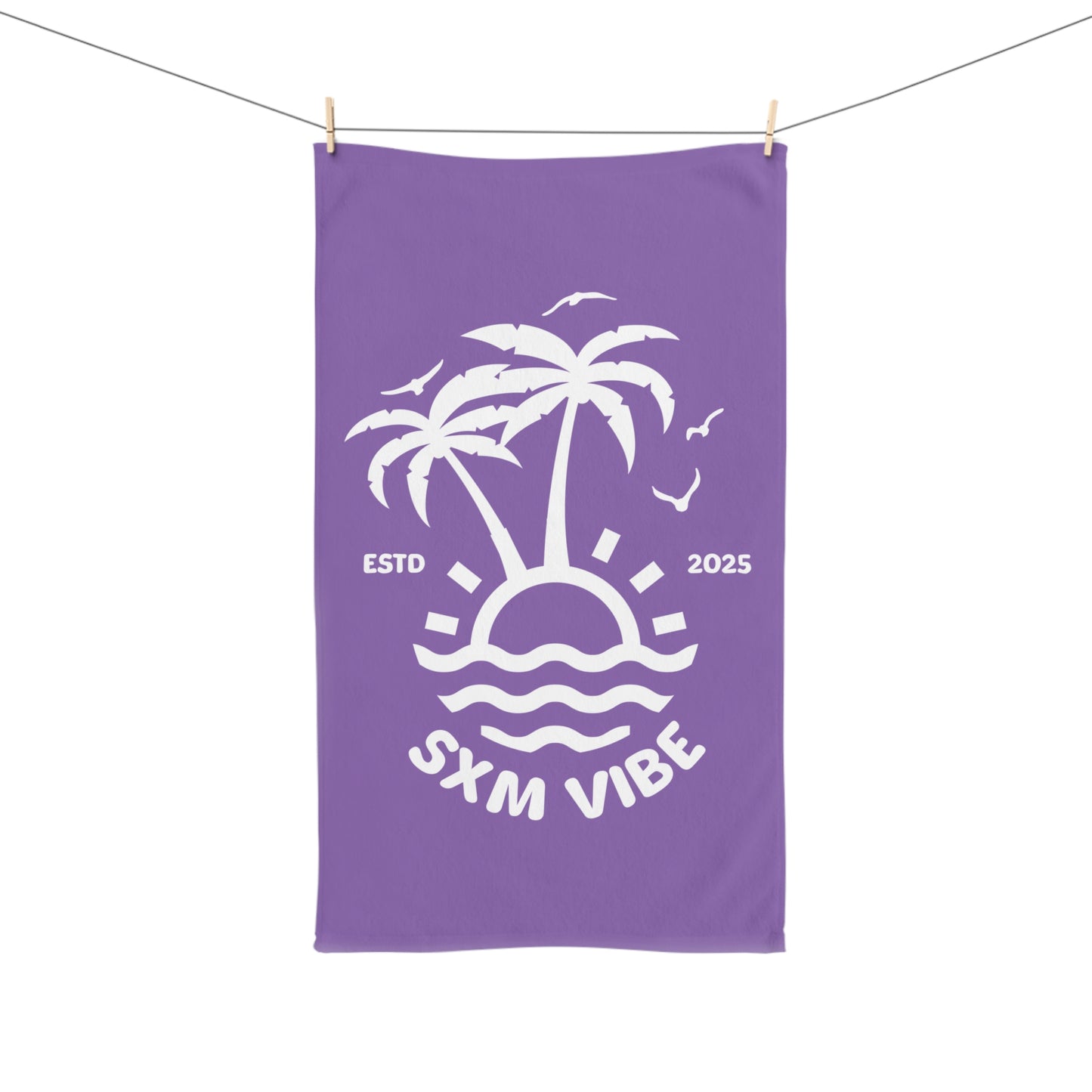 SXM Vibe Hand Towel (Light Purple)