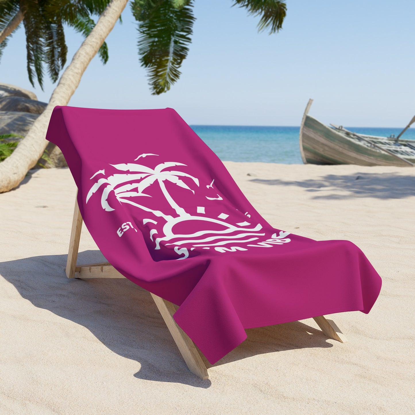 SXM Vibe Beach Towel (Pink)