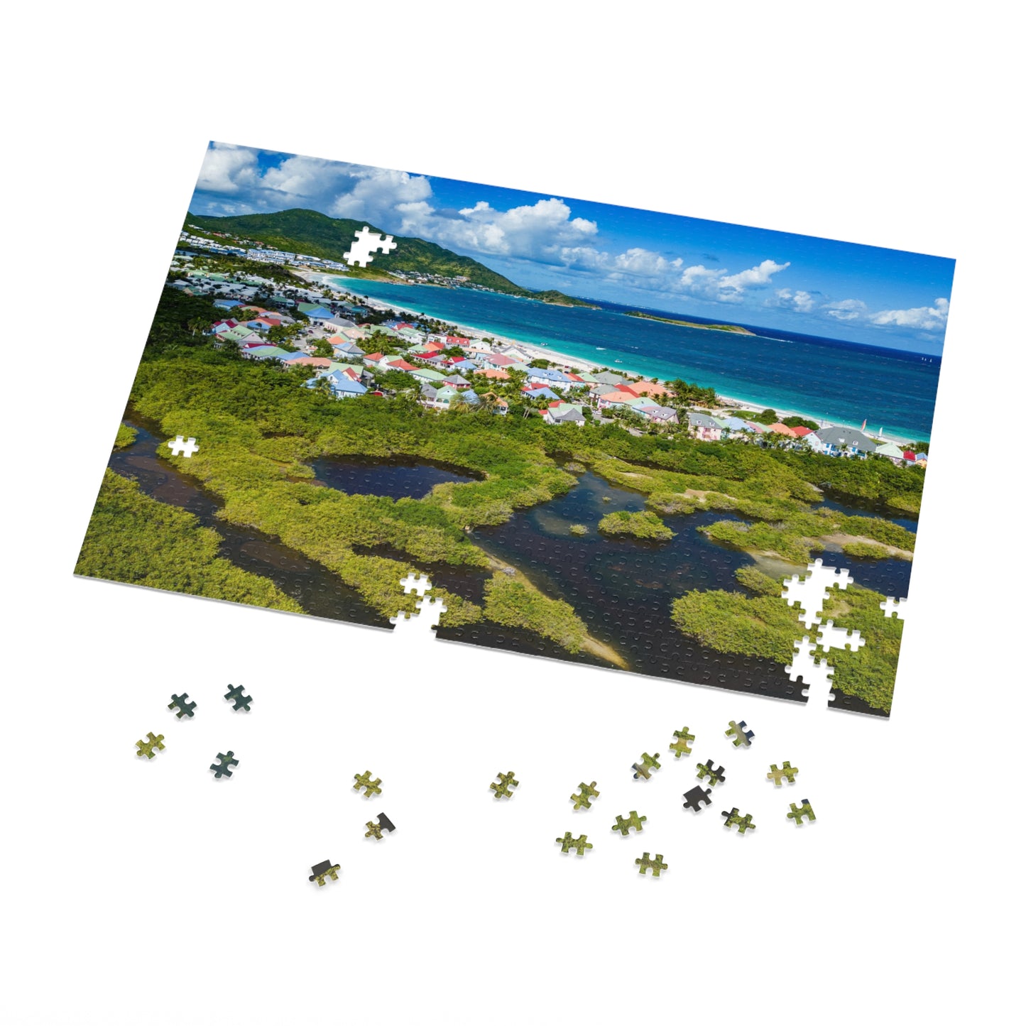 Orient Beach Jigsaw Puzzle with Tin Box