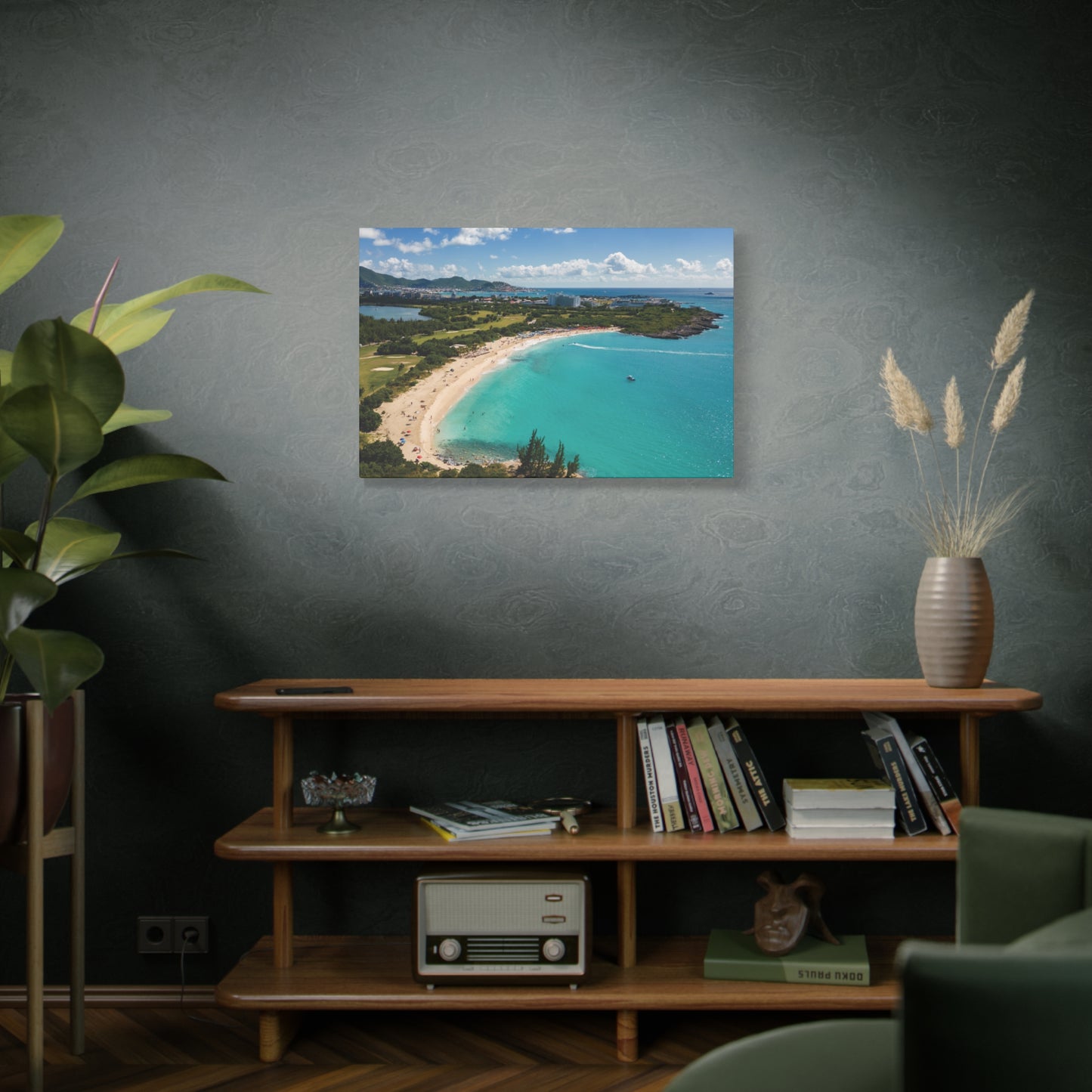 Mullet Bay Beach Matte Canvas