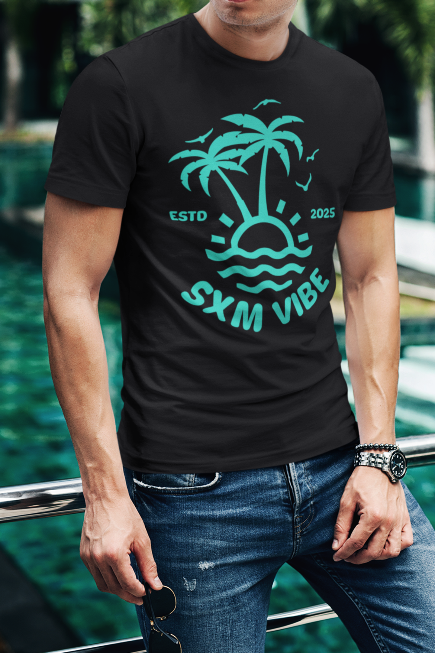 Men's Classic Logo / Turquoise