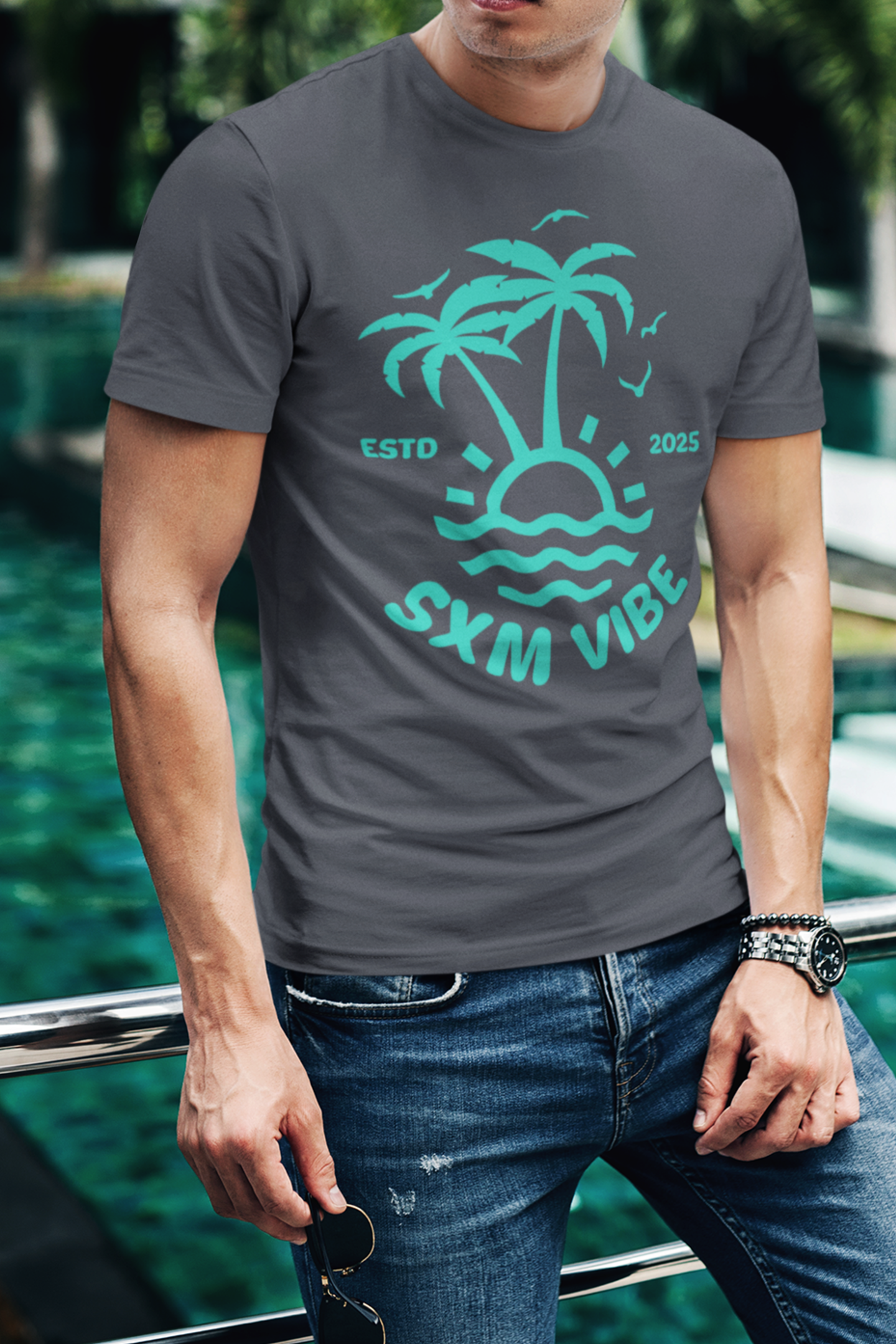 Men's Classic Logo / Turquoise