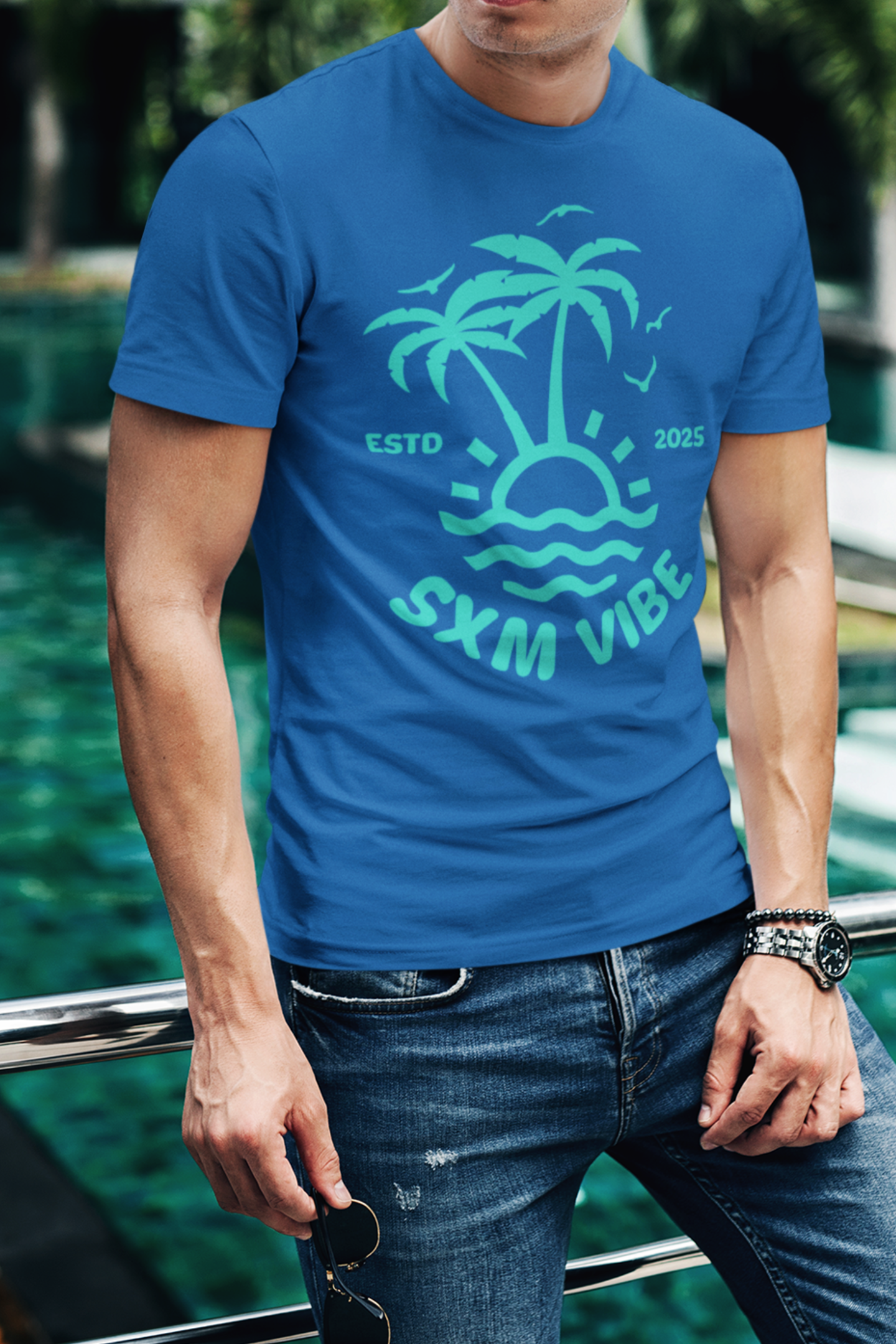 Men's Classic Logo / Turquoise