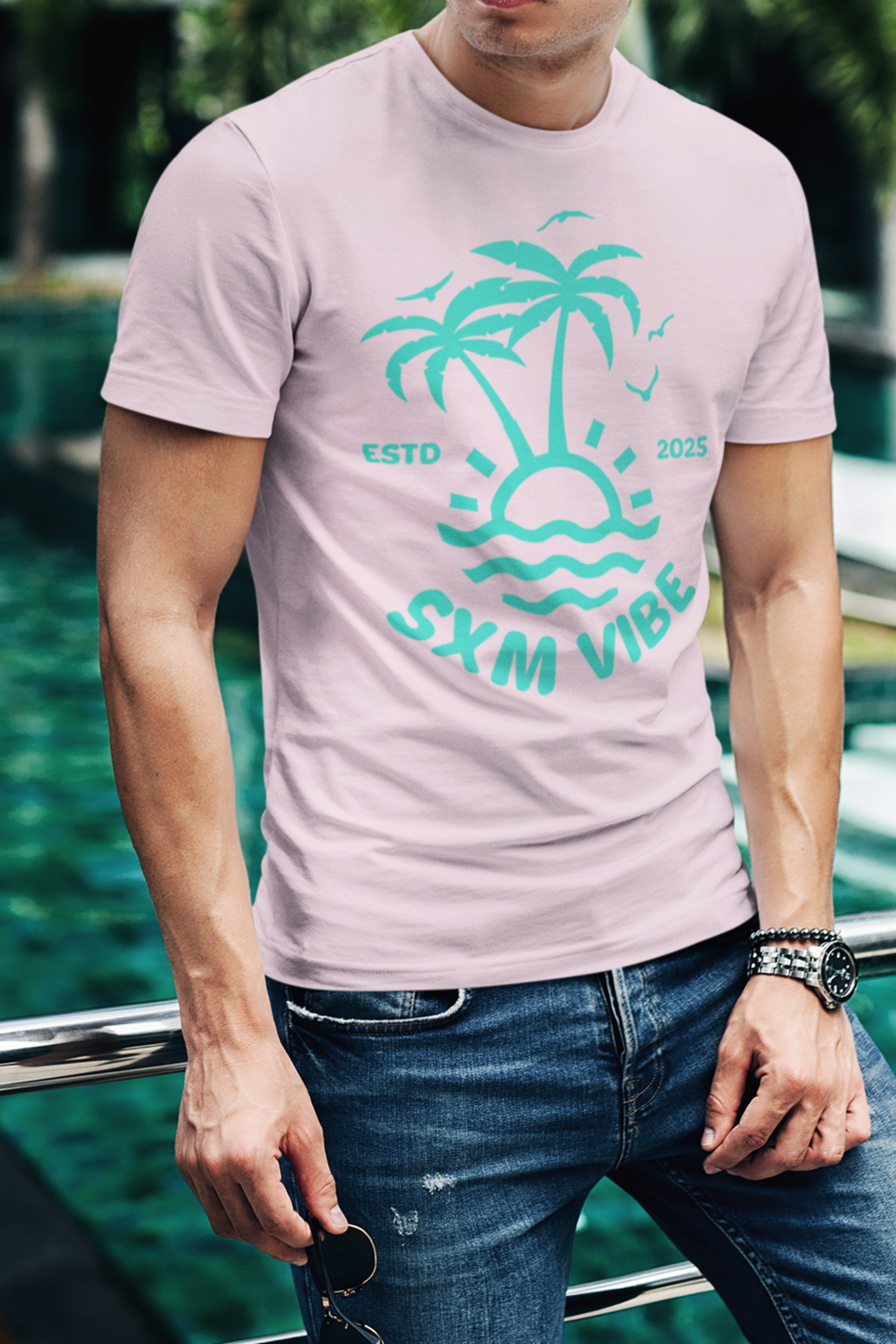 Men's Classic Logo / Turquoise