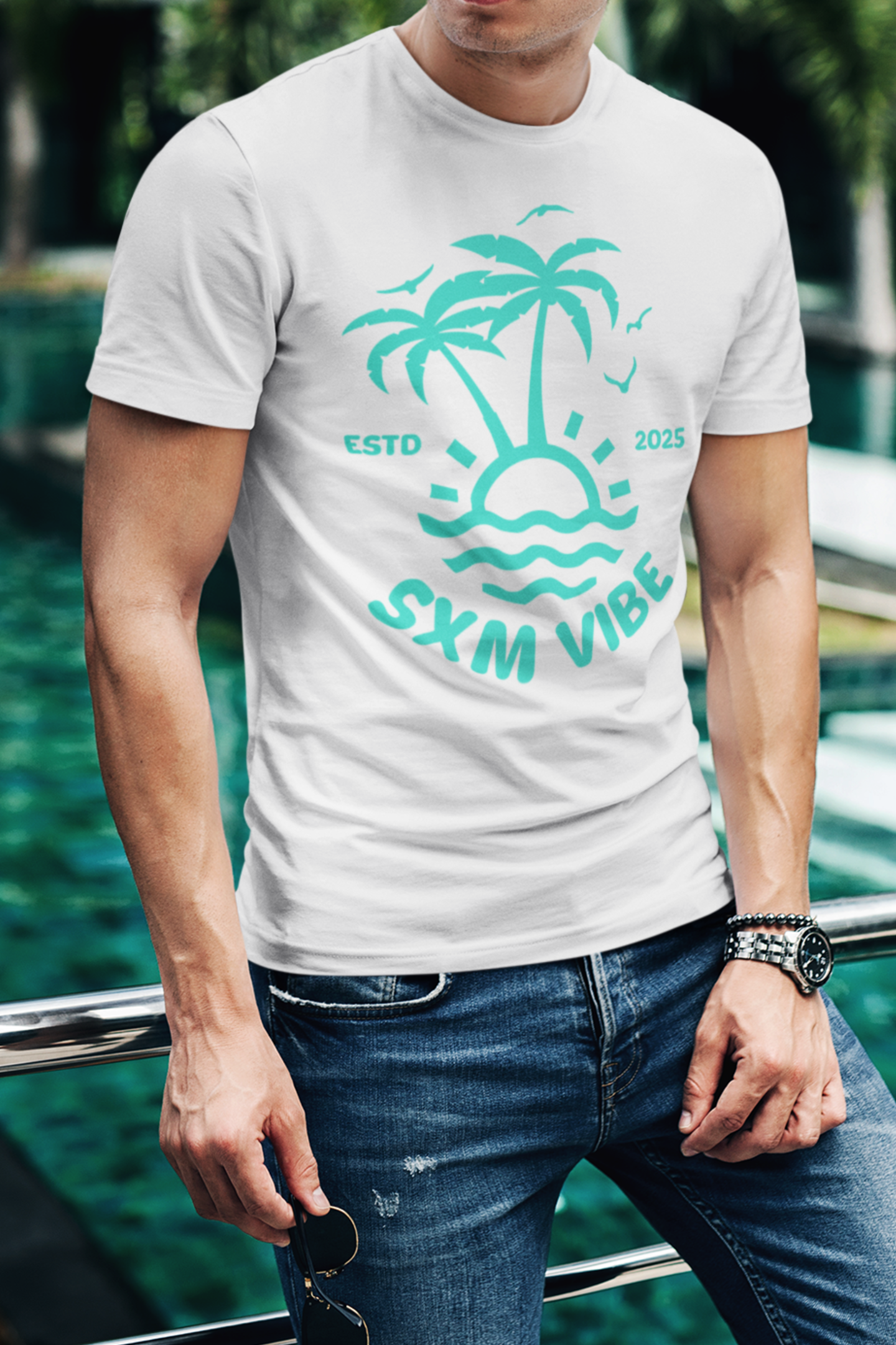 Men's Classic Logo / Turquoise